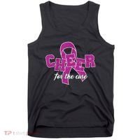 Cheer For The Cure Breast Cancer Awareness Ribbon Tank Top thumb 0