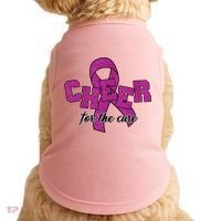 Cheer For The Cure Breast Cancer Awareness Ribbon Doggie Tank thumb 0