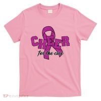 Cheer For The Cure Breast Cancer Awareness Ribbon T-Shirt thumb 0
