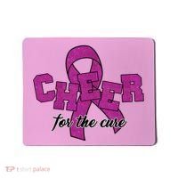 Cheer For The Cure Breast Cancer Awareness Ribbon Mousepad thumb 0