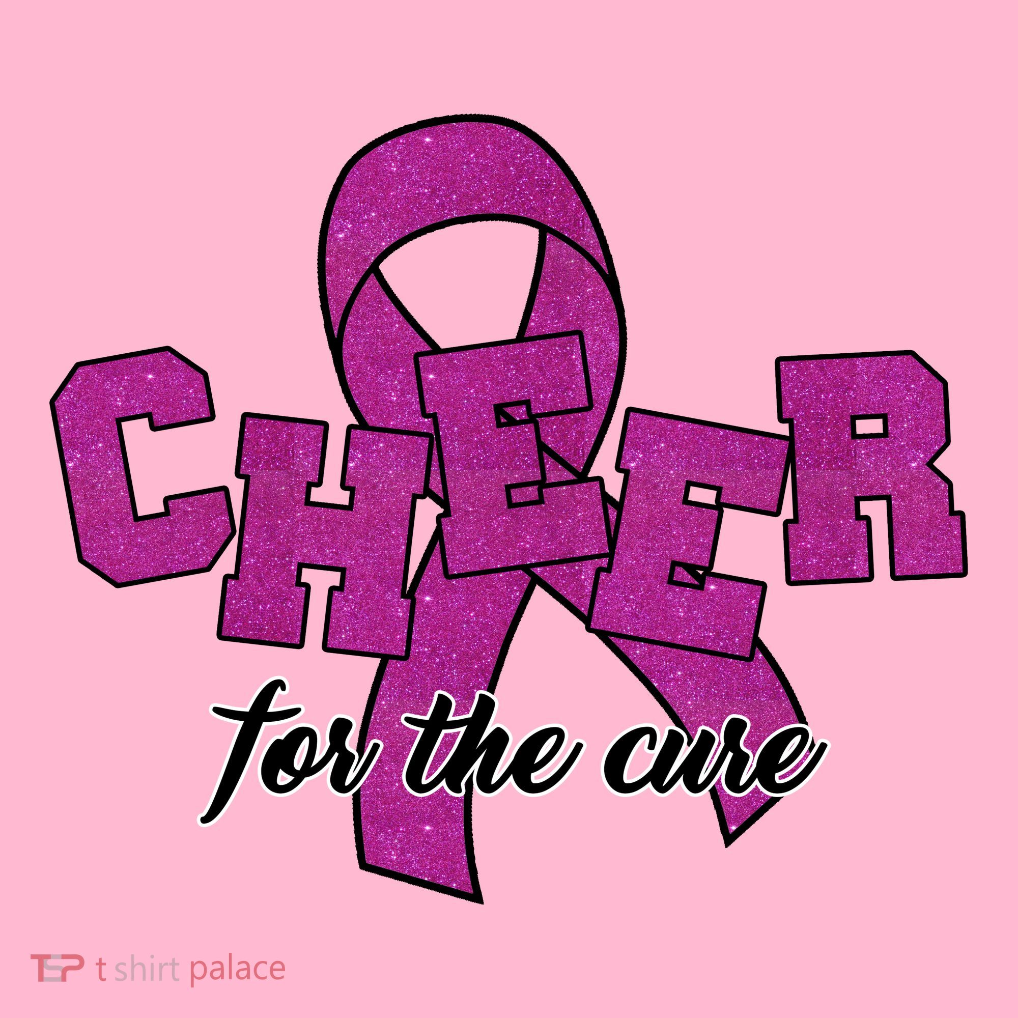 Cheer For The Cure Breast Cancer Awareness Ribbon Mousepad