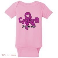 Cheer For The Cure Breast Cancer Awareness Ribbon Baby Bodysuit thumb 0