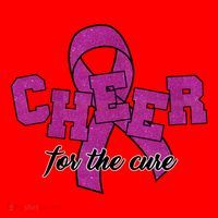 Cheer For The Cure Breast Cancer Awareness Ribbon Santa Hat thumb 1