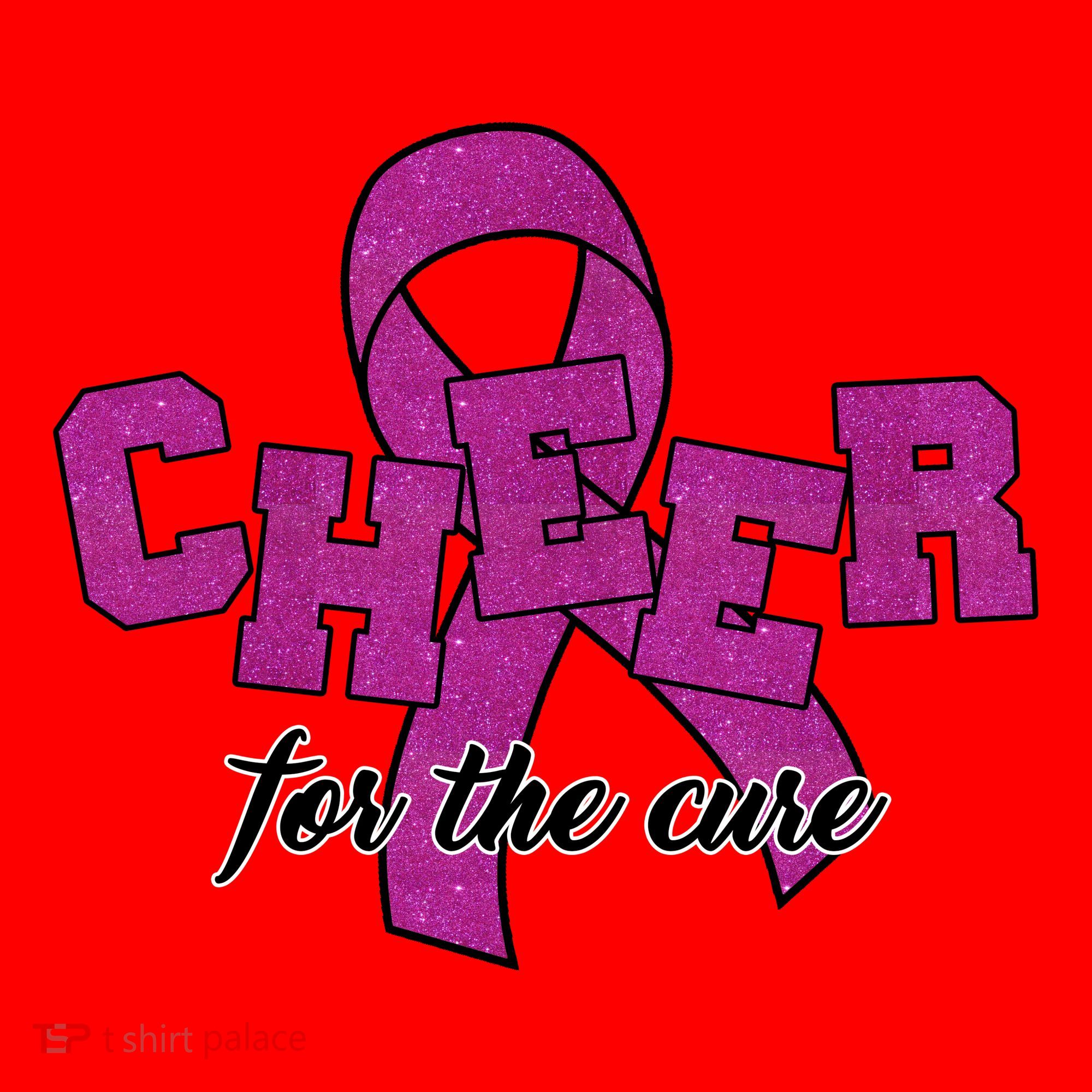 Cheer For The Cure Breast Cancer Awareness Ribbon Santa Hat