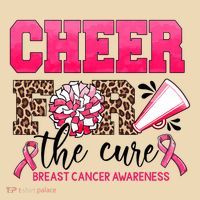 Cheer For The Cure Cheerleader Pink Ribbon Breast Cancer Tote Bag thumb 4