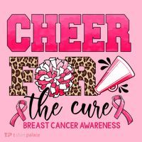 Cheer For The Cure Cheerleader Pink Ribbon Breast Cancer Coaster thumb 2