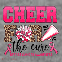 Cheer For The Cure Cheerleader Pink Ribbon Breast Cancer Toddler Hoodie thumb 2