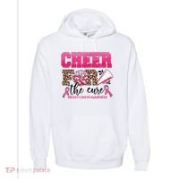Cheer For The Cure Cheerleader Pink Ribbon Breast Cancer Comfort Colors Garment-Dyed Hooded Sweatshirt thumb 0