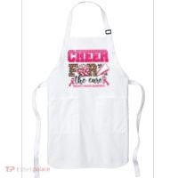 Cheer For The Cure Cheerleader Pink Ribbon Breast Cancer Apron thumb 0
