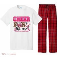 Cheer For The Cure Cheerleader Pink Ribbon Breast Cancer Pajama Set thumb 0