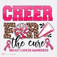 Cheer For The Cure Cheerleader Pink Ribbon Breast Cancer Toddler T-Shirt thumb 4