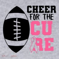 Cheer For The Cure Football Pink Breast Cancer Support Women's Sweatshirt thumb 2