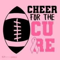 Cheer For The Cure Football Pink Breast Cancer Support Coaster thumb 2