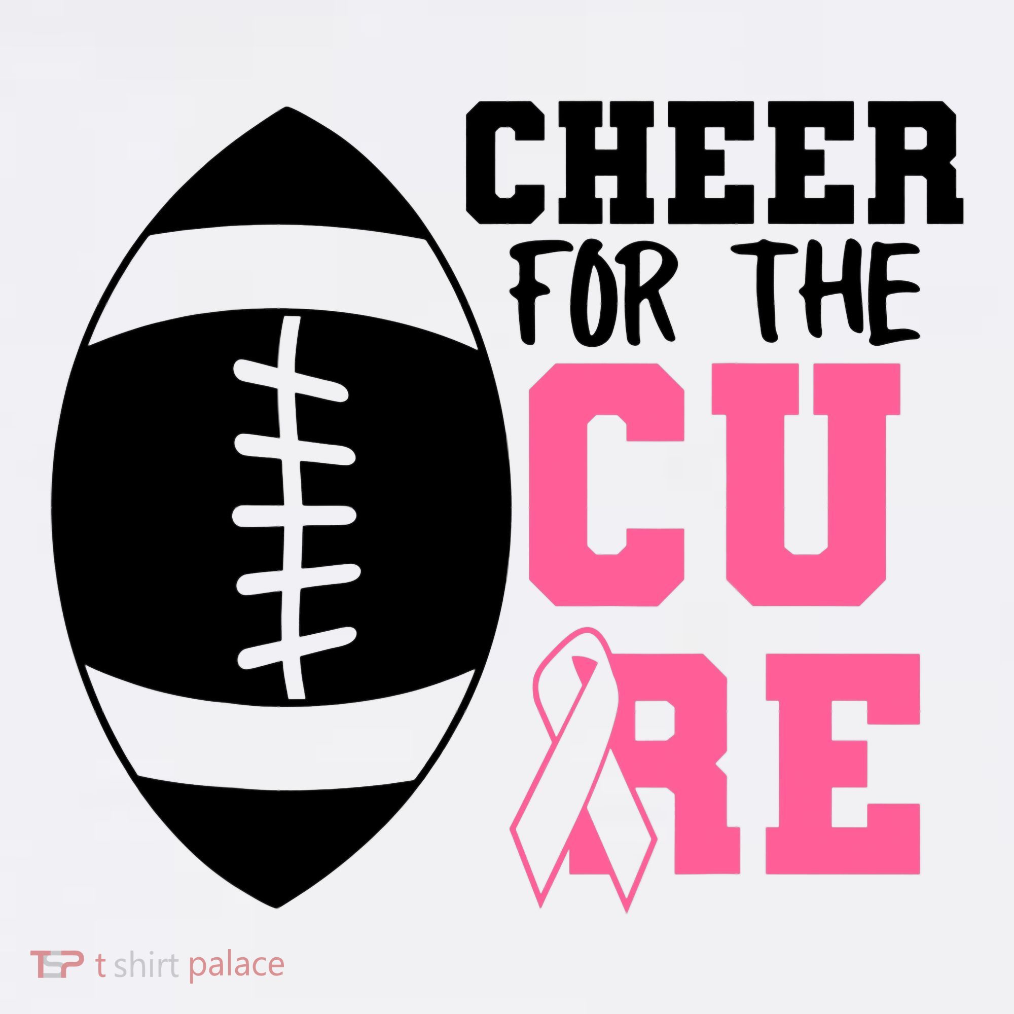 Cheer For The Cure Football Pink Breast Cancer Support Sweatshirt