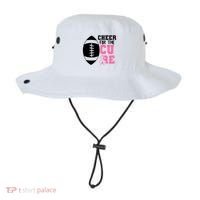 Cheer For The Cure Football Pink Breast Cancer Support Bucket Hat thumb 0