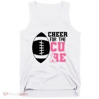 Cheer For The Cure Football Pink Breast Cancer Support Tank Top thumb 0
