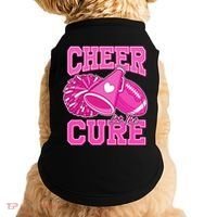 Cheer For The Cure Breast Cancer Awareness Cheerleader Doggie Tank thumb 0