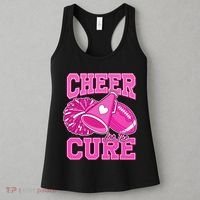 Cheer For The Cure Breast Cancer Awareness Cheerleader Women's Tank Top thumb 3