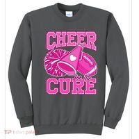Cheer For The Cure Breast Cancer Awareness Cheerleader Sweatshirt thumb 0