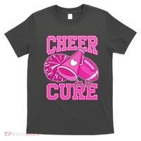 Cheer For The Cure Breast Cancer Awareness Cheerleader T-Shirt thumb 0