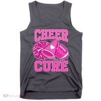 Cheer For The Cure Breast Cancer Awareness Cheerleader Tank Top thumb 0