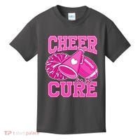 Cheer For The Cure Breast Cancer Awareness Cheerleader Kids T-Shirt thumb 0