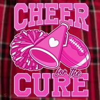 Cheer For The Cure Breast Cancer Awareness Cheerleader Women's Flannel Plaid Pajama Pants thumb 2