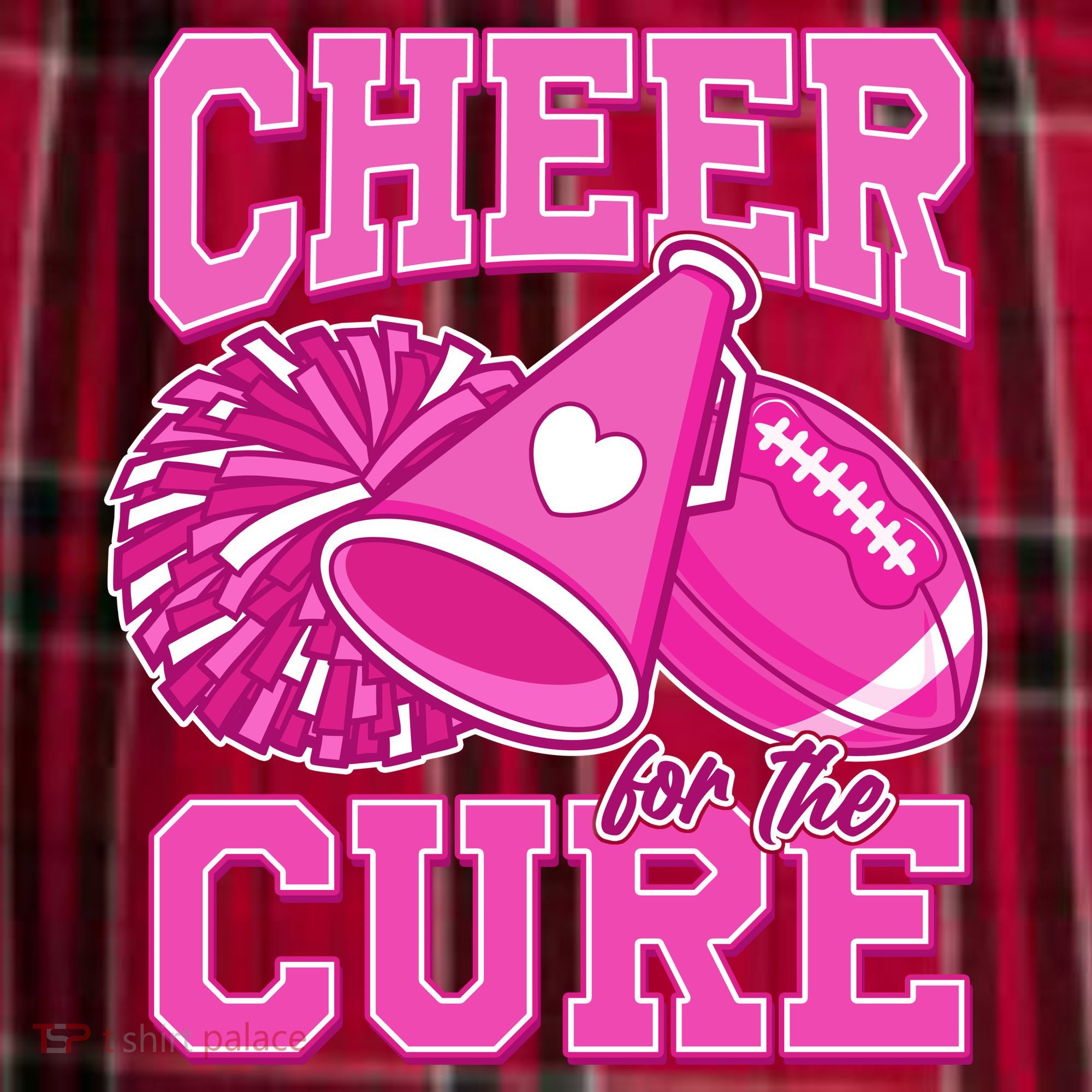 Cheer For The Cure Breast Cancer Awareness Cheerleader Women's Flannel Plaid Pajama Pants