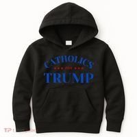 Catholics For Trump Usa Election Kids Hoodie thumb 0