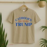 Catholics For Trump Usa Election T-Shirt thumb 2