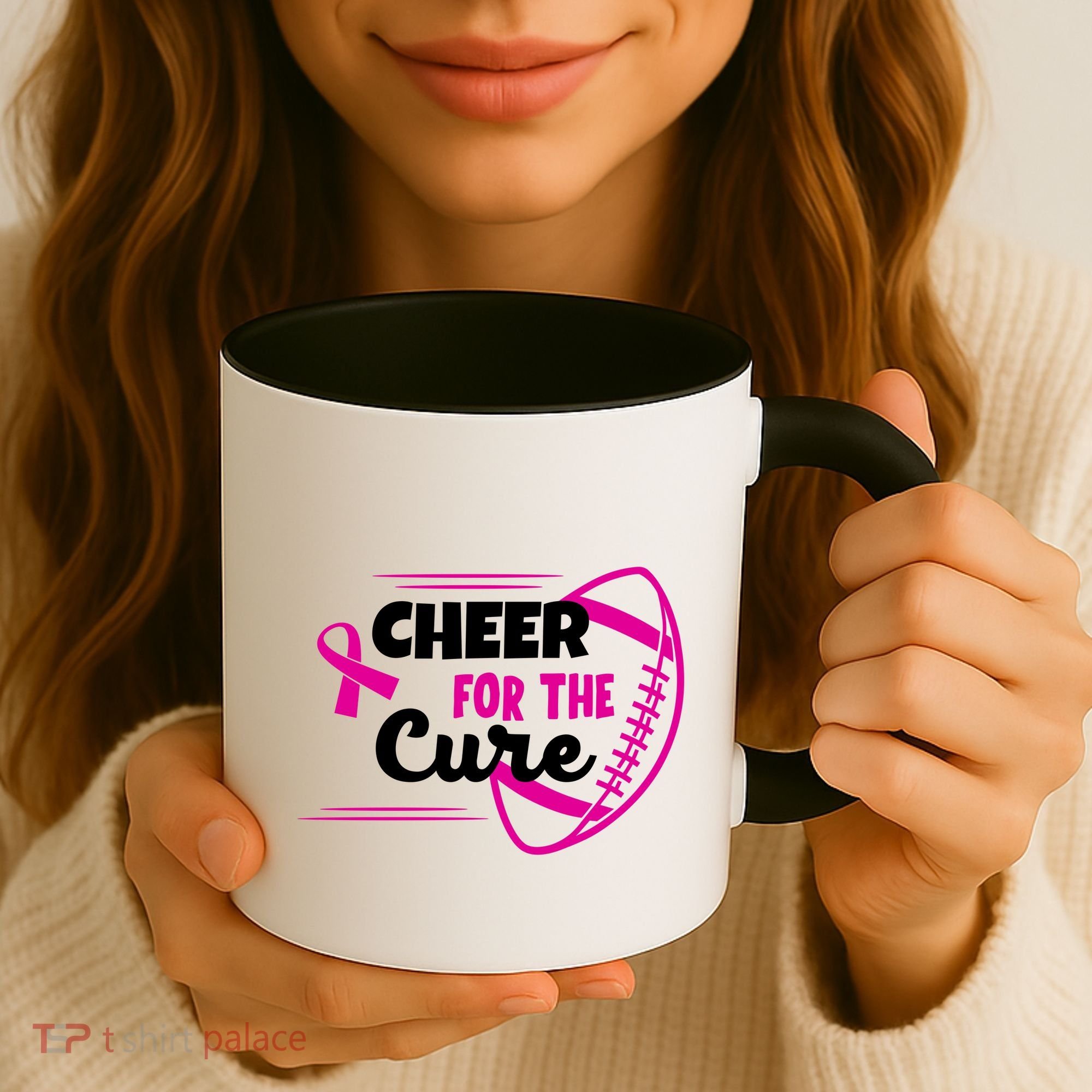 Cheer For The Cure Breast Cancer Awareness Coffee Mug
