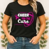 Cheer For The Cure Breast Cancer Awareness Women's T-Shirt thumb 2