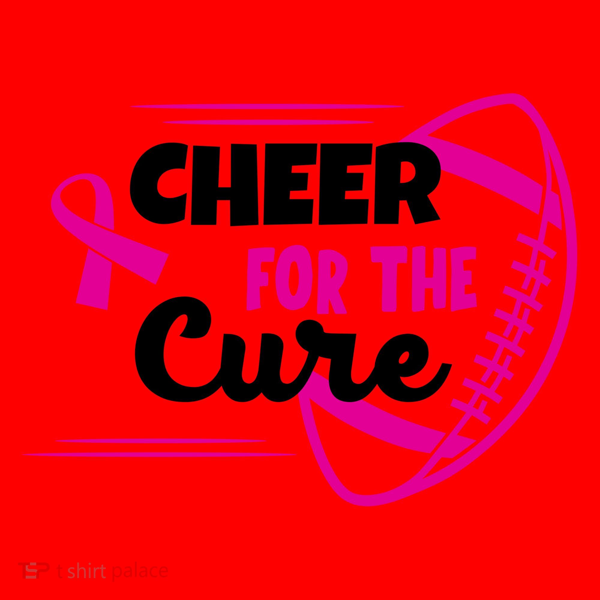 Cheer For The Cure Breast Cancer Awareness Santa Hat