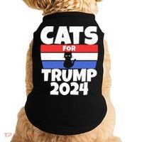 Cats For Trump 2024 Cat Owner Republican Cool Gift Doggie Tank thumb 0