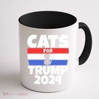 Cats For Trump 2024 Cat Owner Republican Cool Gift Coffee Mug thumb 1