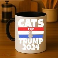 Cats For Trump 2024 Cat Owner Republican Cool Gift Coffee Mug thumb 4