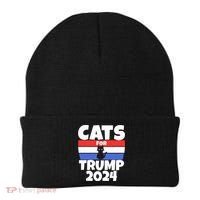 Cats For Trump 2024 Cat Owner Republican Cool Gift Beanie thumb 0