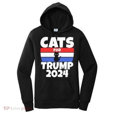 Cats For Trump 2024 Cat Owner Republican Cool Gift Women's Hoodie