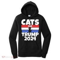 Cats For Trump 2024 Cat Owner Republican Cool Gift Women's Hoodie thumb 0