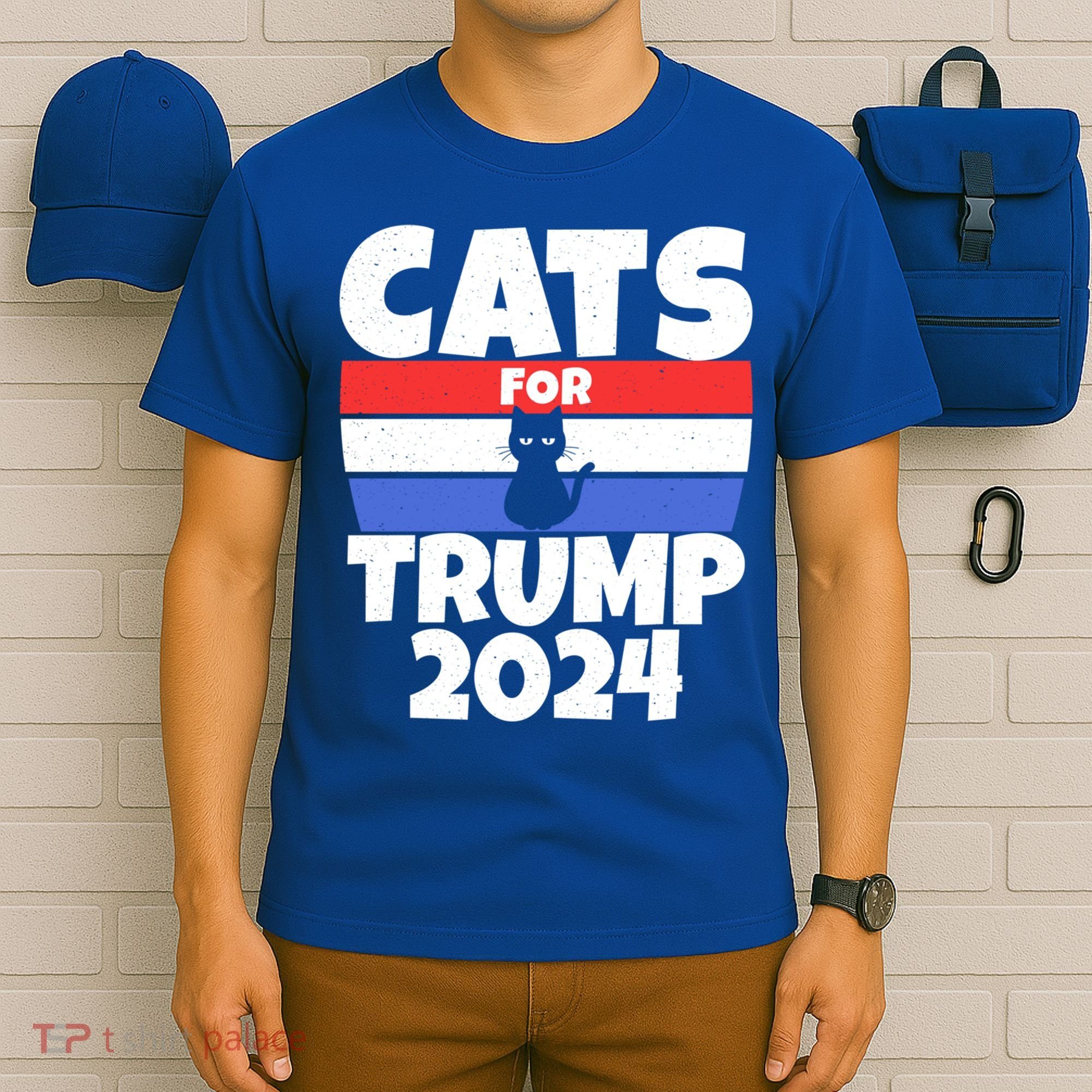 Cats For Trump 2024 Cat Owner Republican Cool Gift T-Shirt