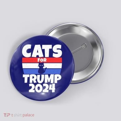 Cats For Trump 2024 Cat Owner Republican Cool Gift Button
