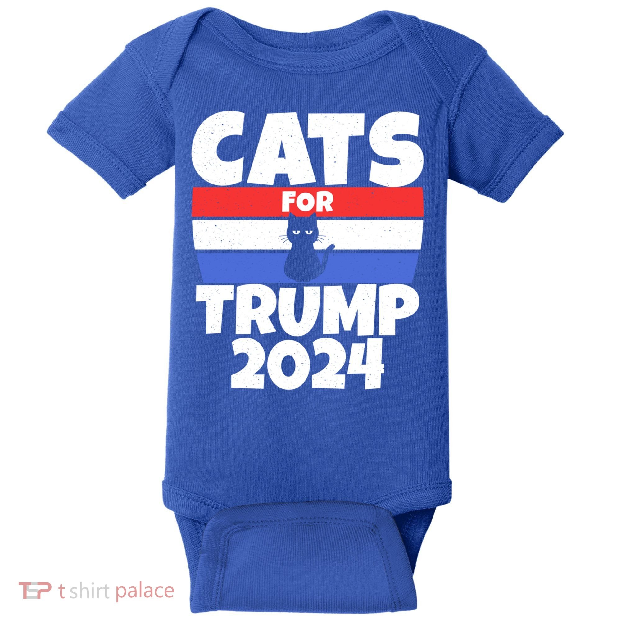 Cats For Trump 2024 Cat Owner Republican Cool Gift Baby Bodysuit