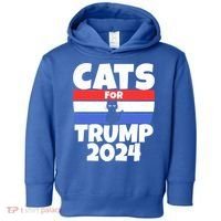 Cats For Trump 2024 Cat Owner Republican Cool Gift Toddler Hoodie thumb 0