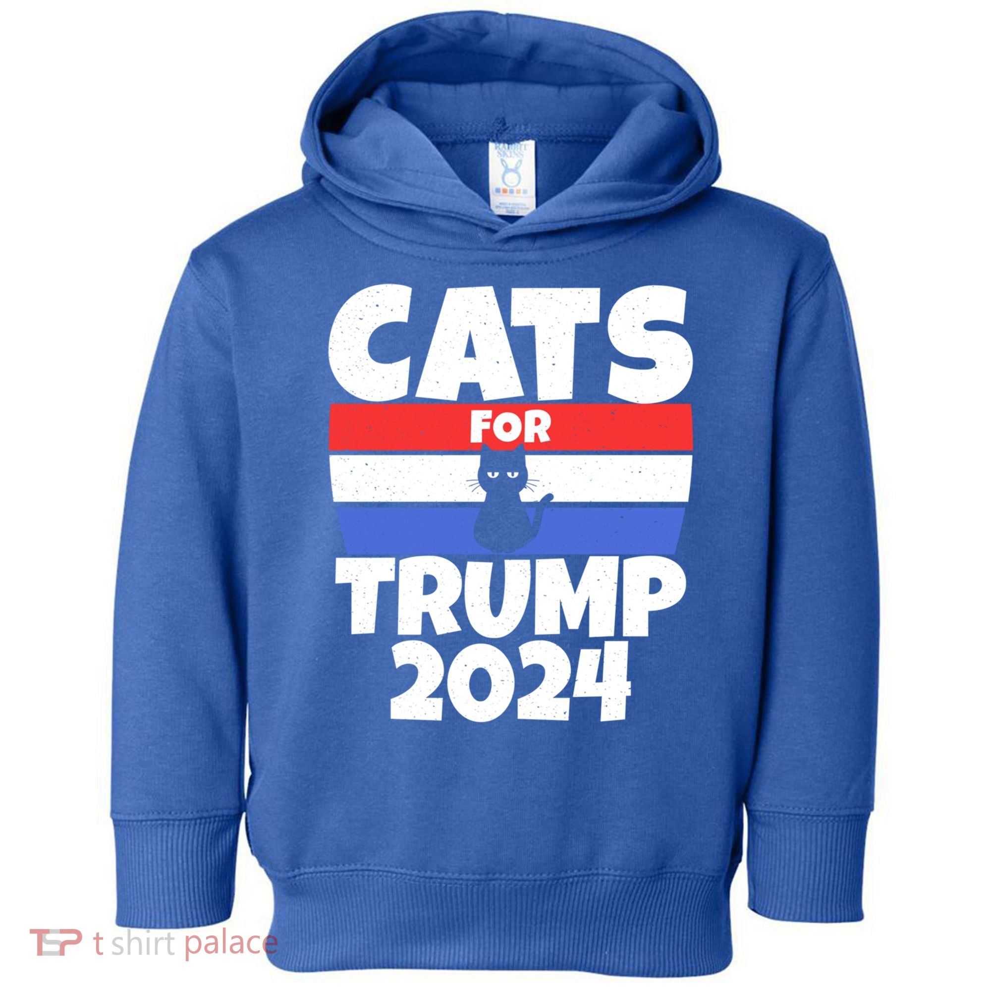 Cats For Trump 2024 Cat Owner Republican Cool Gift Toddler Hoodie