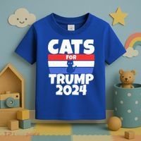 Cats For Trump 2024 Cat Owner Republican Cool Gift Toddler T-Shirt thumb 3