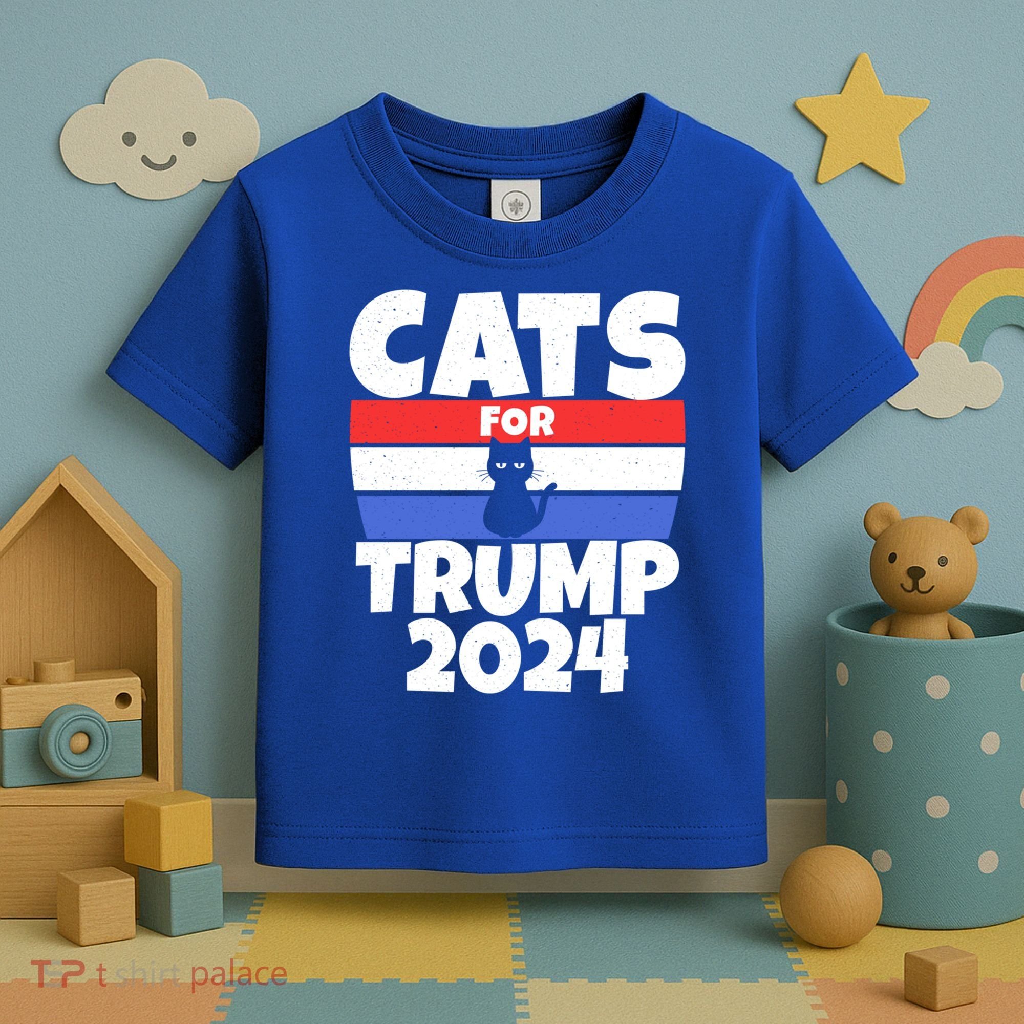 Cats For Trump 2024 Cat Owner Republican Cool Gift Toddler T-Shirt