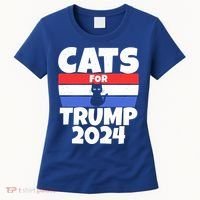 Cats For Trump 2024 Cat Owner Republican Cool Gift Women's T-Shirt thumb 0