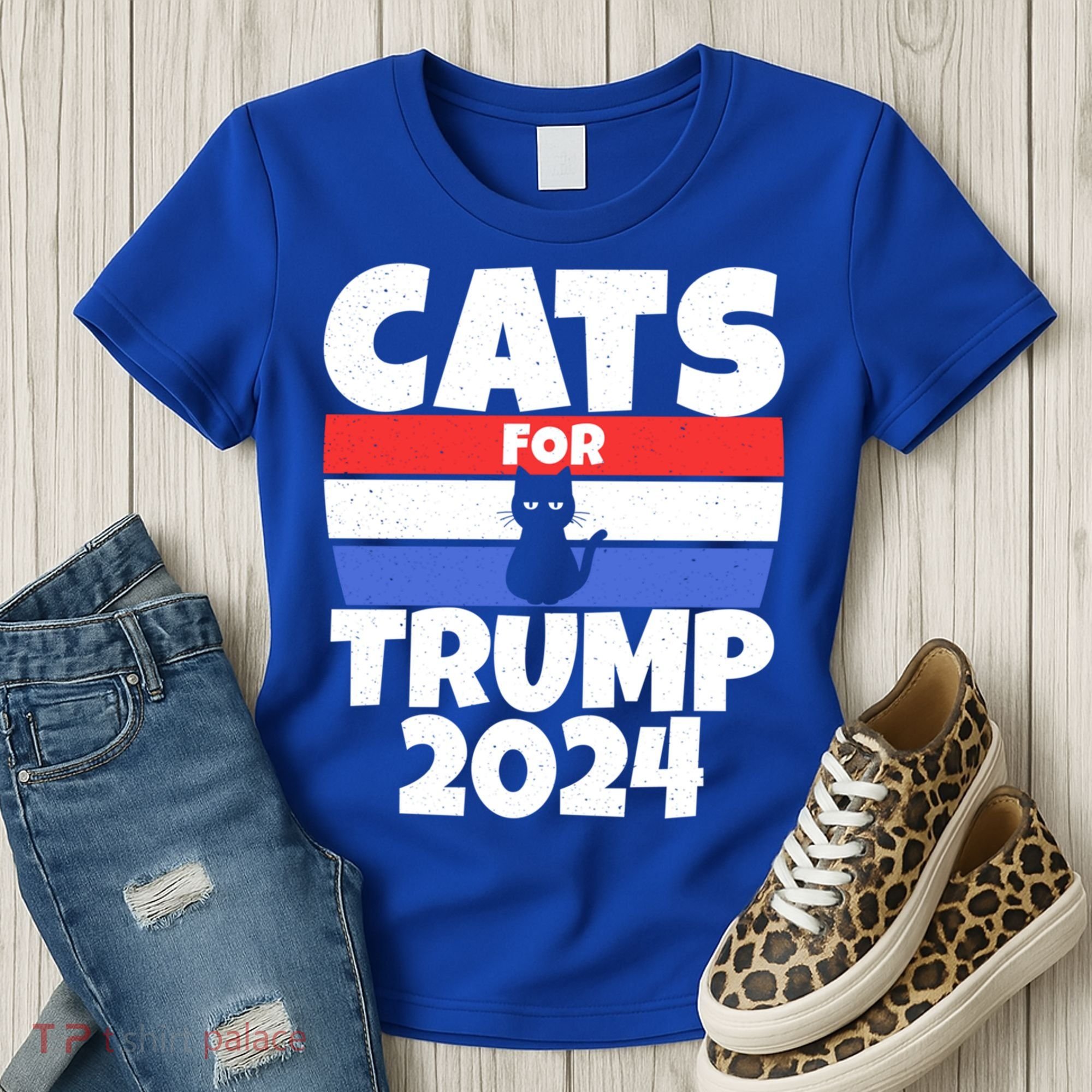 Cats For Trump 2024 Cat Owner Republican Cool Gift Women's T-Shirt