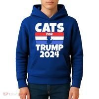 Cats For Trump 2024 Cat Owner Republican Cool Gift Kids Hoodie thumb 4