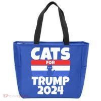 Cats For Trump 2024 Cat Owner Republican Cool Gift Tote Bag thumb 0